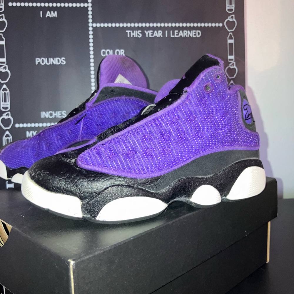 Kids Purple and Black Sneakers